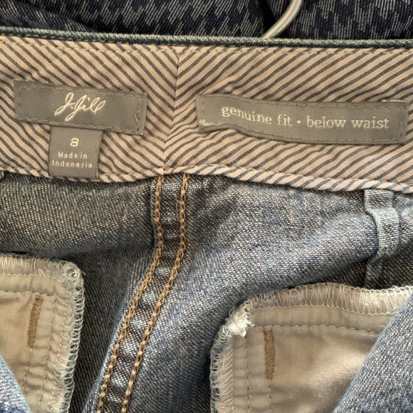 J. Jill Genuine Fit Below Waist Crop Jeans size 8 - Picture 6 of 9